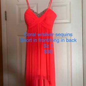 Junior short formal dress